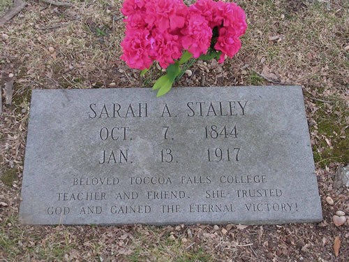 Sarah Staley's headstone