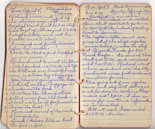Diary April 8 & 9, 1930