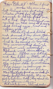 February 28, 1930 diary entry