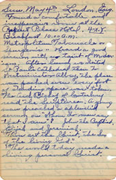 May 4, 1930 diary entry