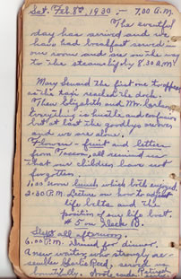 February 8, 1930 diary entry