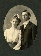 Richard and Evleyn Forrest as newlyweds