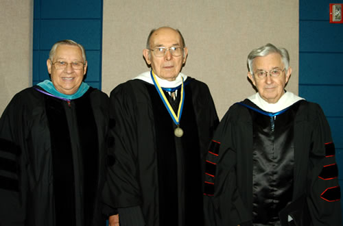 Professors David Harvey, Clarence Wulf, and Jon Tal Murphree